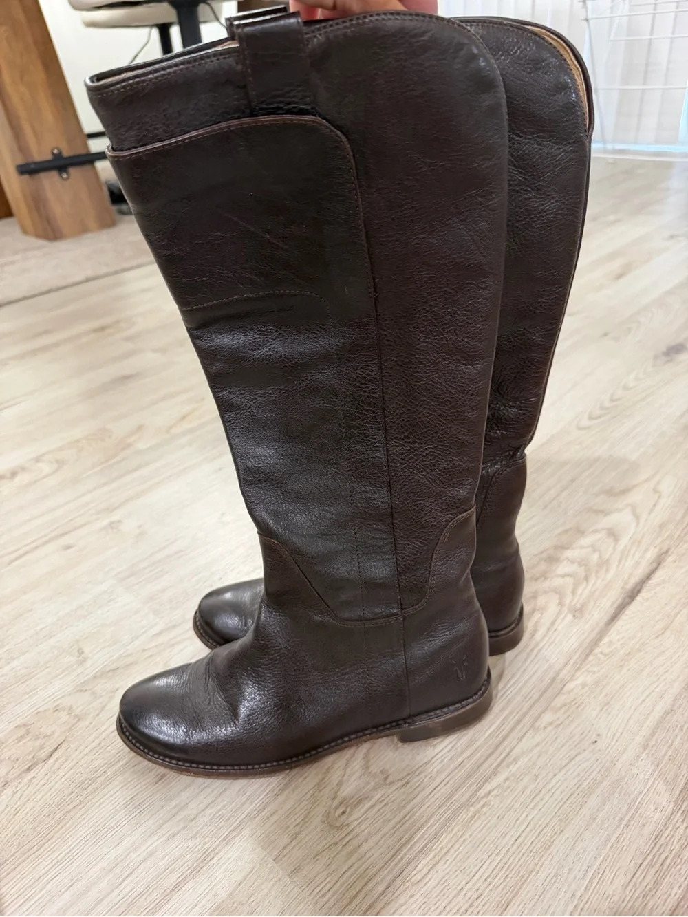 Frye Women's Over-the-Knee Leather Boots - Dark Brown